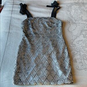 Gianni Bini Silver Sequin Dress